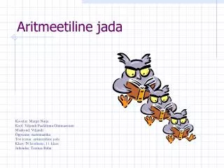 aritmeetiline jada