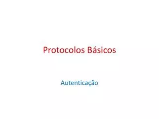protocolos b sicos