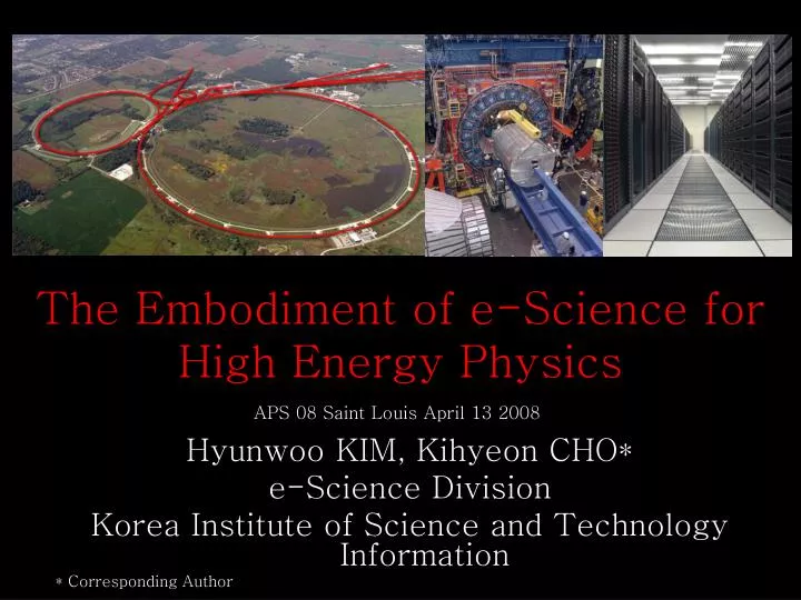 the embodiment of e science for high energy physics