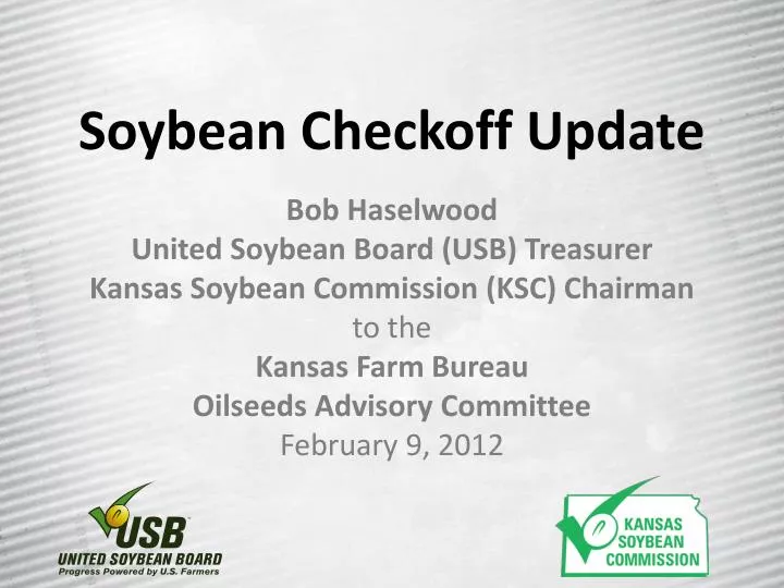 soybean checkoff update