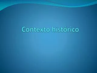 contexto hist rico