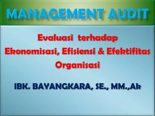 management audit