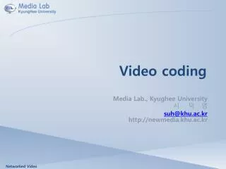 Video coding