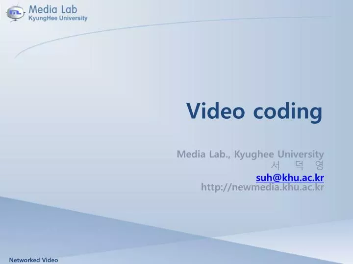 video coding