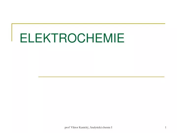 elektrochemie