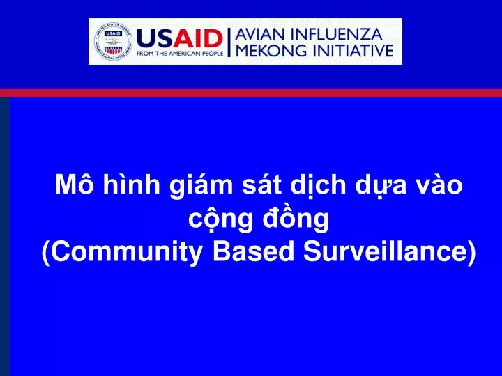 m h nh gi m s t d ch d a v o c ng ng community based surveillance