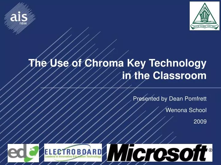 the use of chroma key technology in the classroom