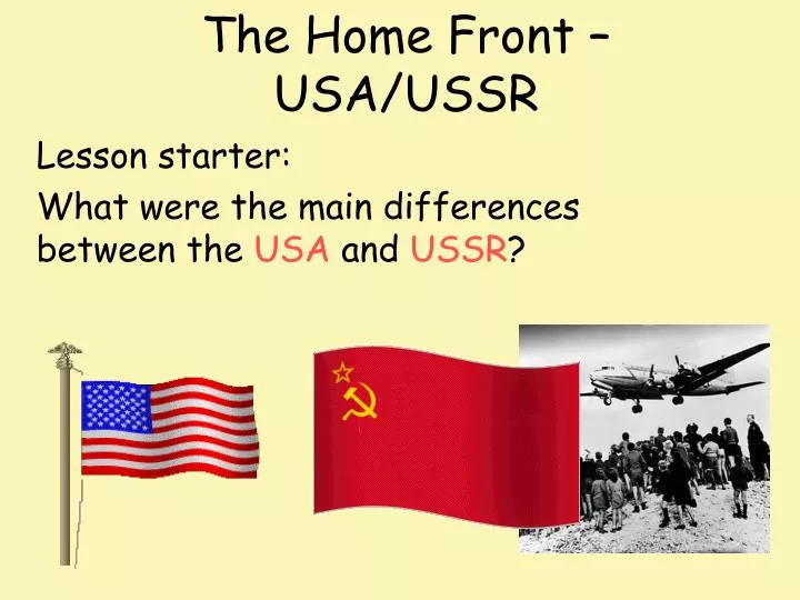 the home front usa ussr