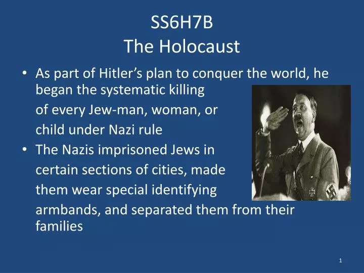 ss6h7b the holocaust
