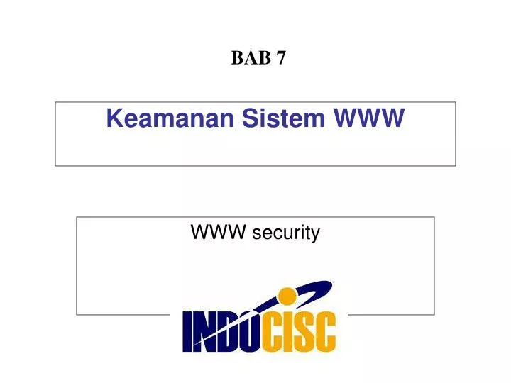 keamanan sistem www