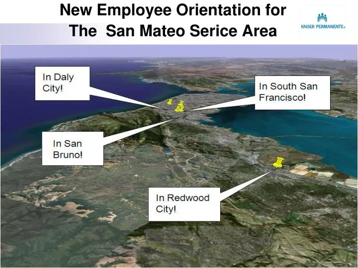 new employee orientation for the san mateo serice area