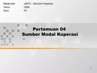 pertemuan 04 sumber modal koperasi