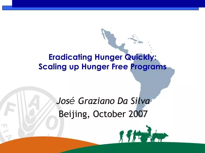 eradicating hunger quickly scaling up hunger free programs