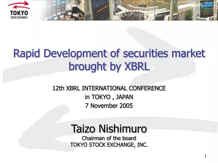 rapid development of securities market brought by xbrl