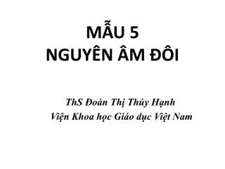 m u 5 nguy n m i