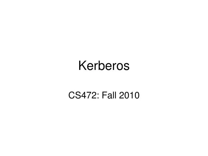 kerberos