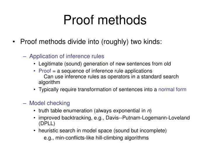 proof methods