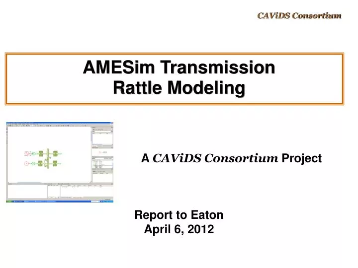 amesim transmission rattle modeling