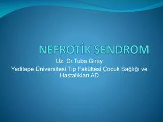 nefrot k sendrom