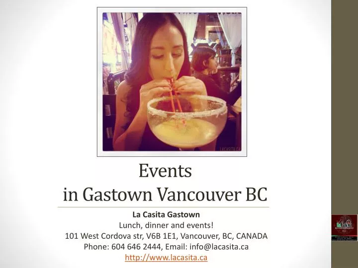 events in gastown vancouver bc