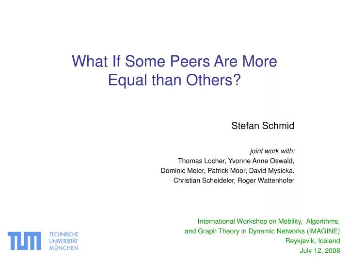 what if some peers are more equal than others
