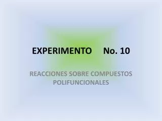 experimento no 10