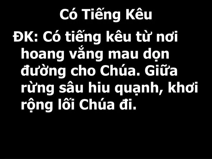 c ti ng k u