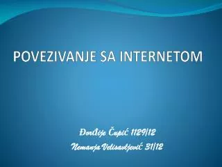 povezivanje sa internetom