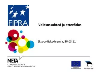 valitsussuhted ja ettev tlus