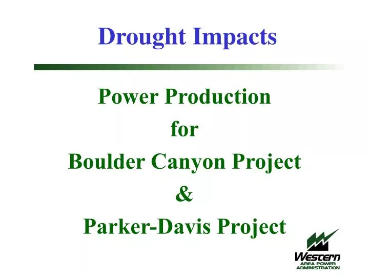 drought impacts