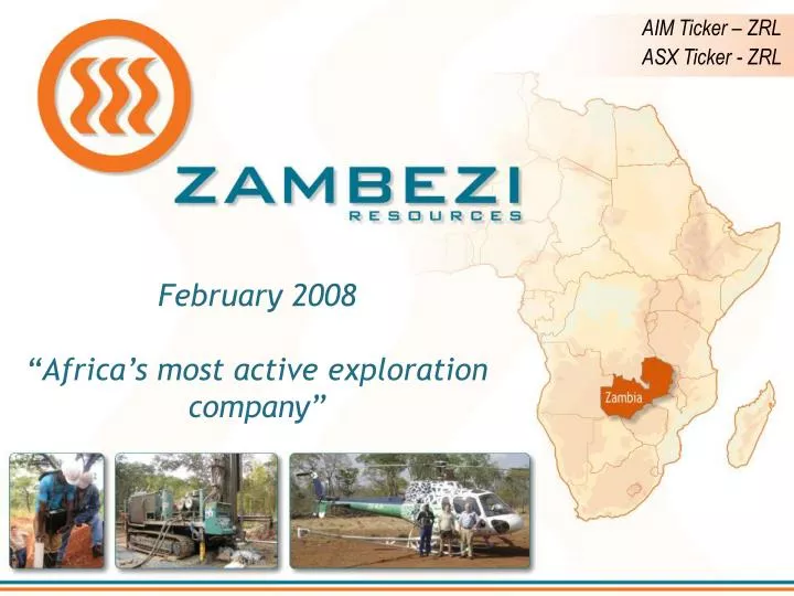 february 2008 africa s most active exploration company