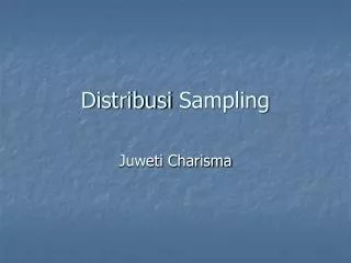 distribusi sampling