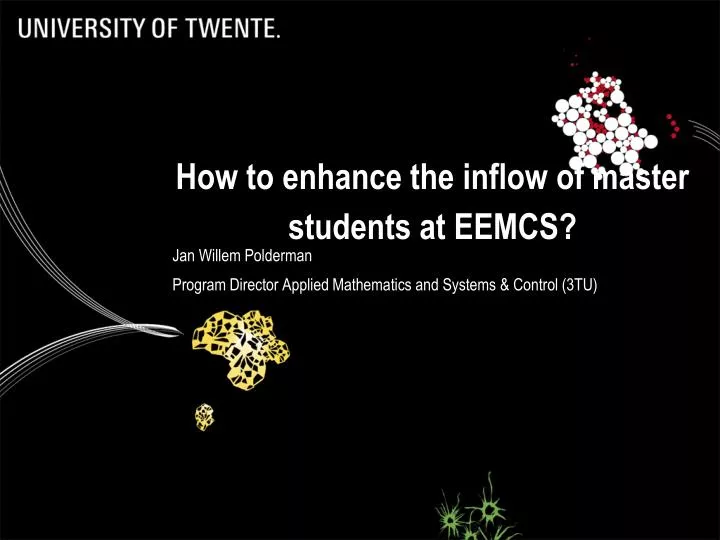 how to enhance the inflow of master students at eemcs