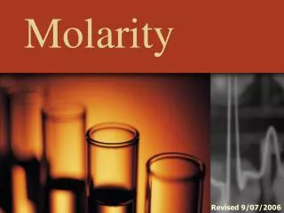 Molarity