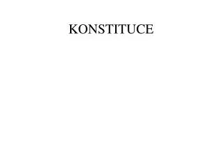 konstituce