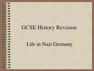 GCSE History Revision