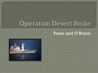 Operation Desert Strike