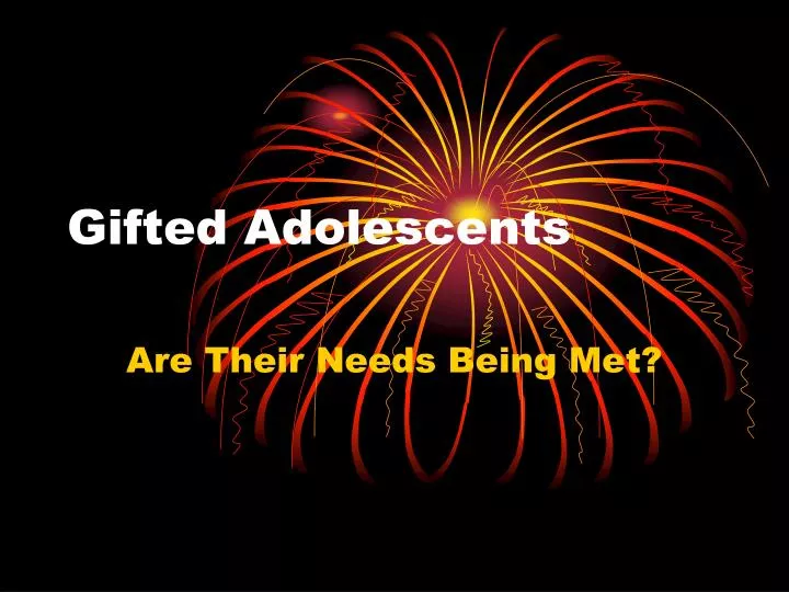 gifted adolescents