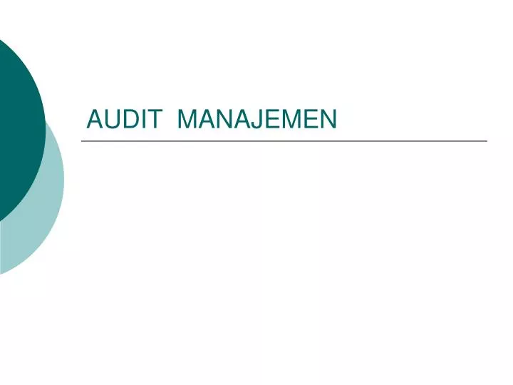 audit manajemen