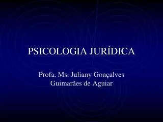 psicologia jur dica