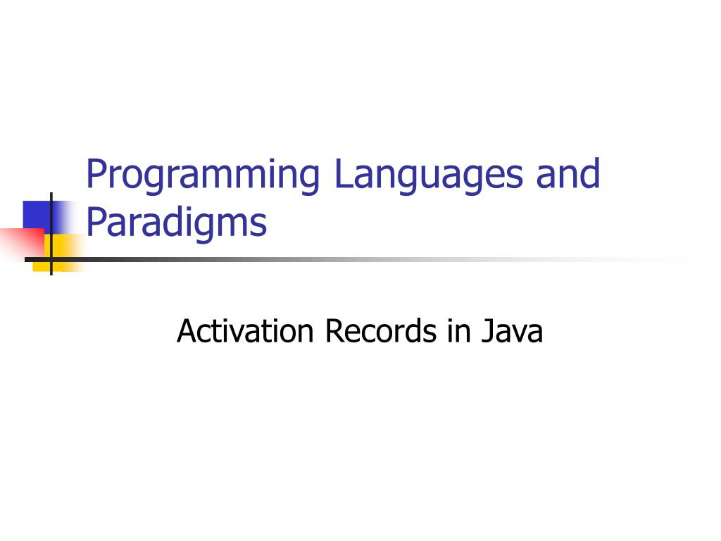 PPT - Programming Languages and Paradigms PowerPoint Presentation, free ...