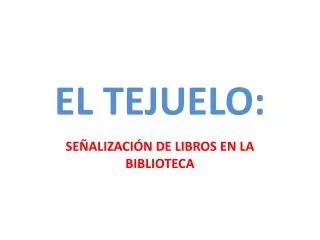 el tejuelo