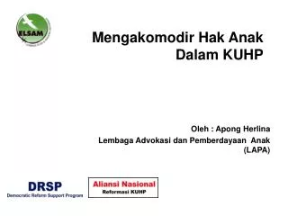 mengakomodir hak anak dalam kuhp