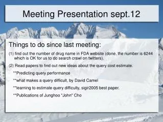 Meeting Presentation sept.12