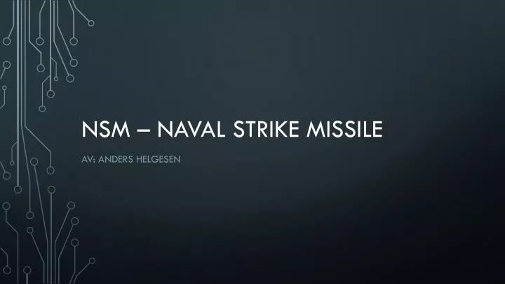 nsm naval strike missile