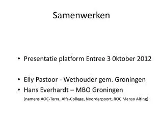 samenwerken