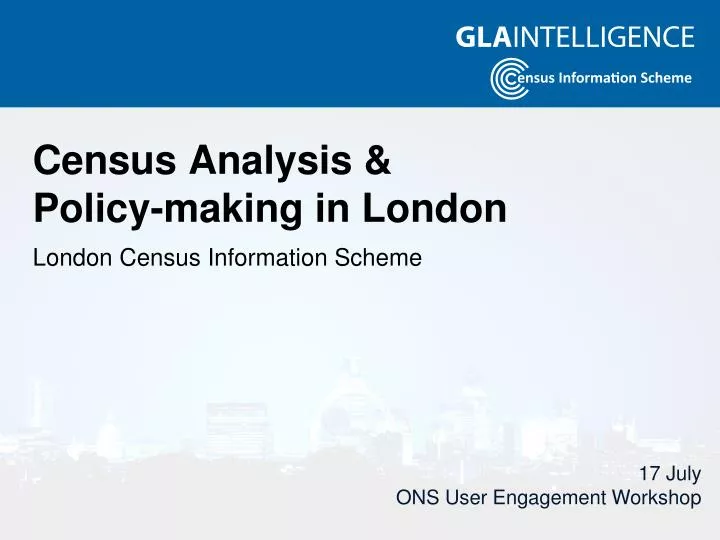 census analysis policy making in london