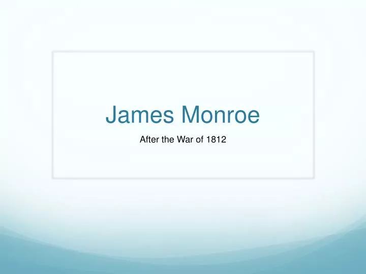 james monroe