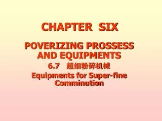 chapter six