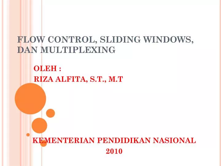 flow control sliding windows dan multiplexing